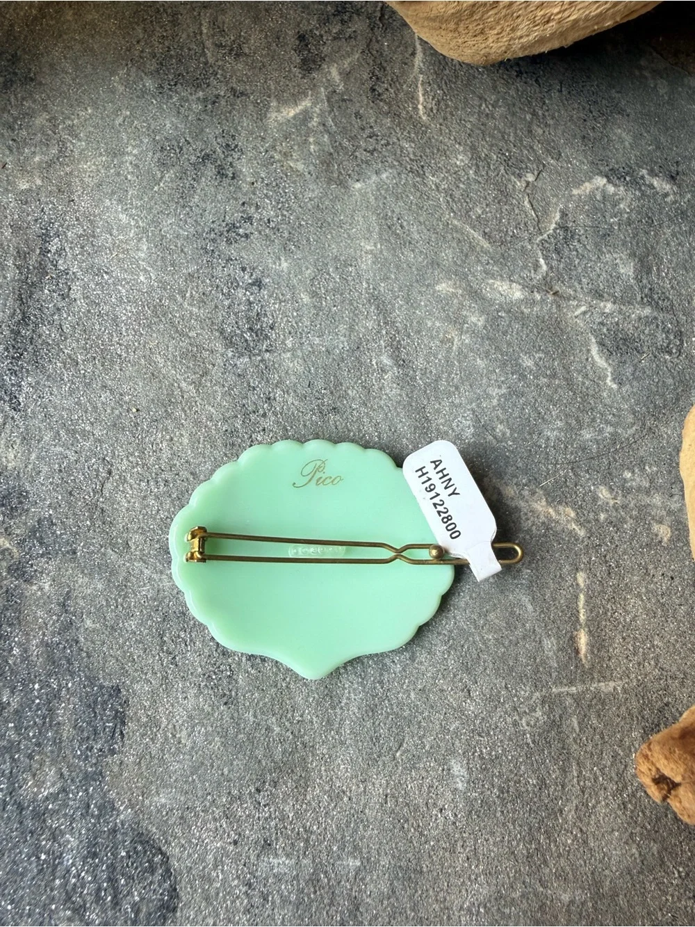 New🌟Anthropologie-Pico-Pearl Embellished  Green Shell Hair Clip